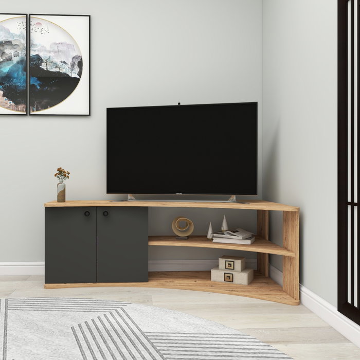 Hanah Home Soporte de TV Termera - Pino Atlántico, Antracita